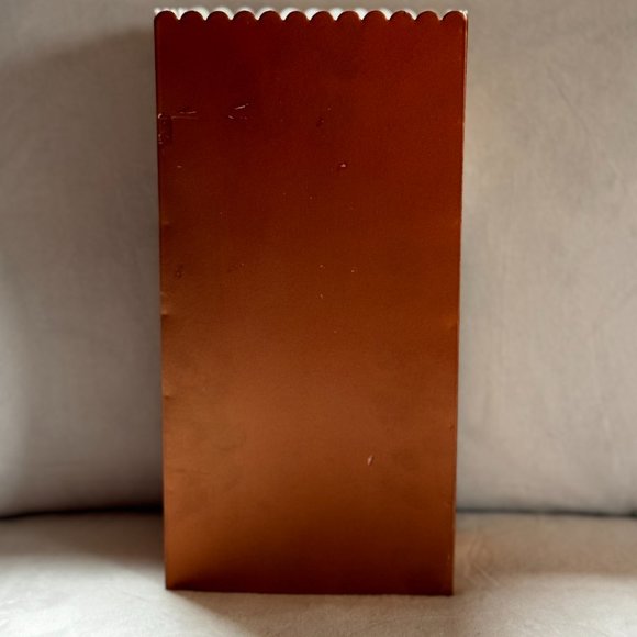 Copper Winter Noel Luminary Candle Paper Bag Like Holder - NWOT - Picture 2 of 6